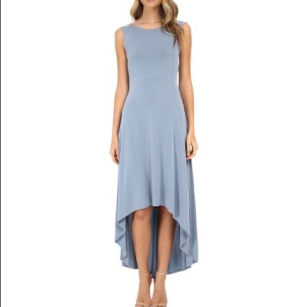 BCBGMAXAZRIA Blue Fara High Low Dress